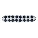 Black and White Checkerboard Resin and Wood Almirah Handle - 5 Inch